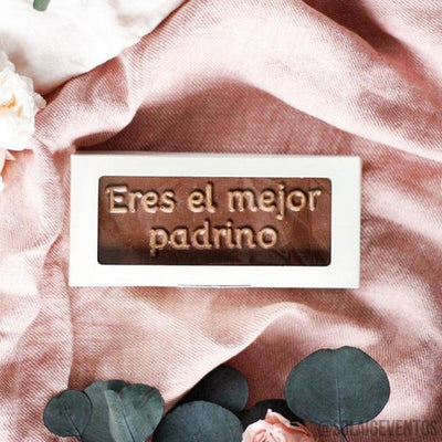 Chocolate "Eres el mejor padrino"-Solaig Eventos