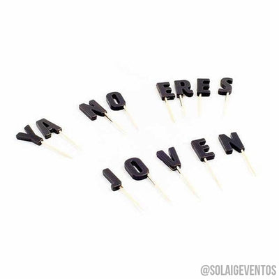 Velas "Ya no eres joven"-Solaig Eventos